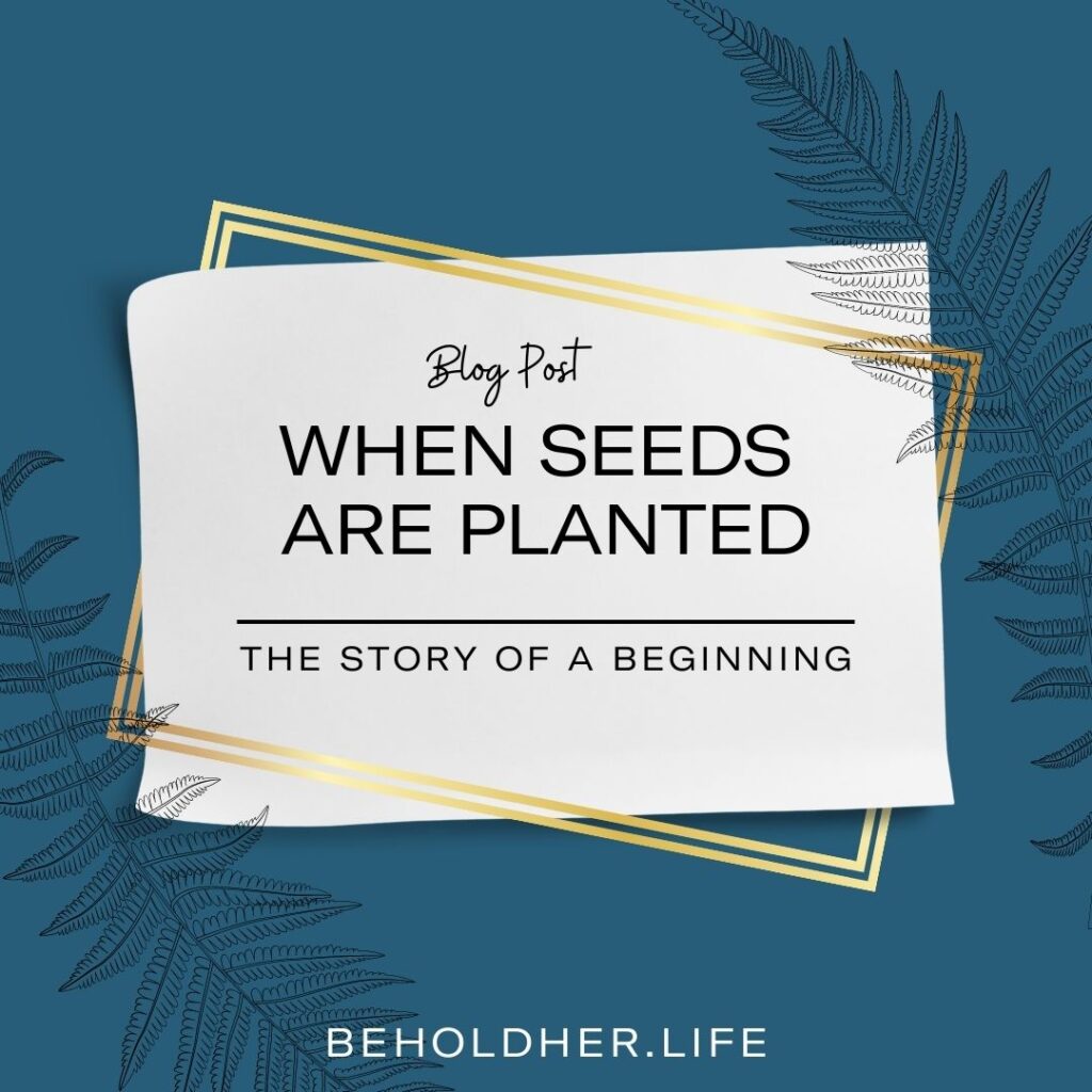 Blog Post | When Seeds Are Planted: The Story of a Beginning @beholdher.life | www.beholdher.life
